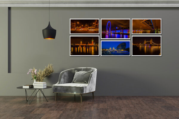 Empty wall interior furniture 3D  Psd Mockup